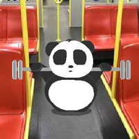 Funny Panda Train Escape